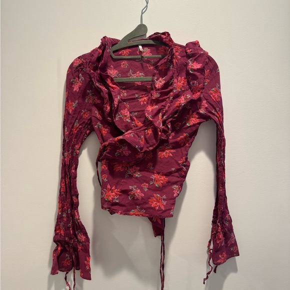 Free people Amanda Ruffle long sleeve top - Picture 3 of 3